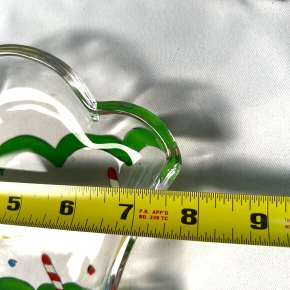 New Gorham Candy Dish Winter Follies with Hand Painted Santa Christmas Whimsical - Picture 6 of 9